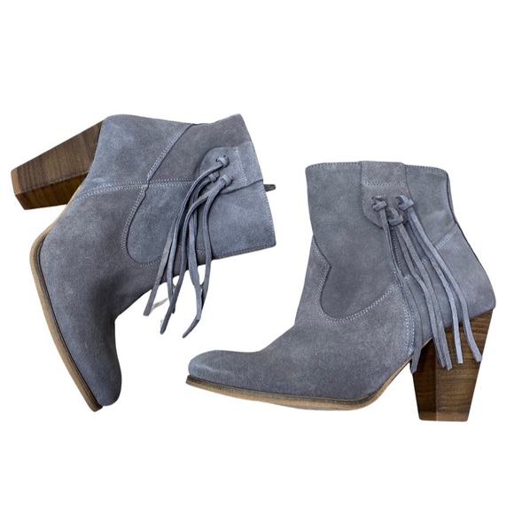 Anthropologie Howsty Marci Fringe Ankle Boots EU 37 - Picture 1 of 11
